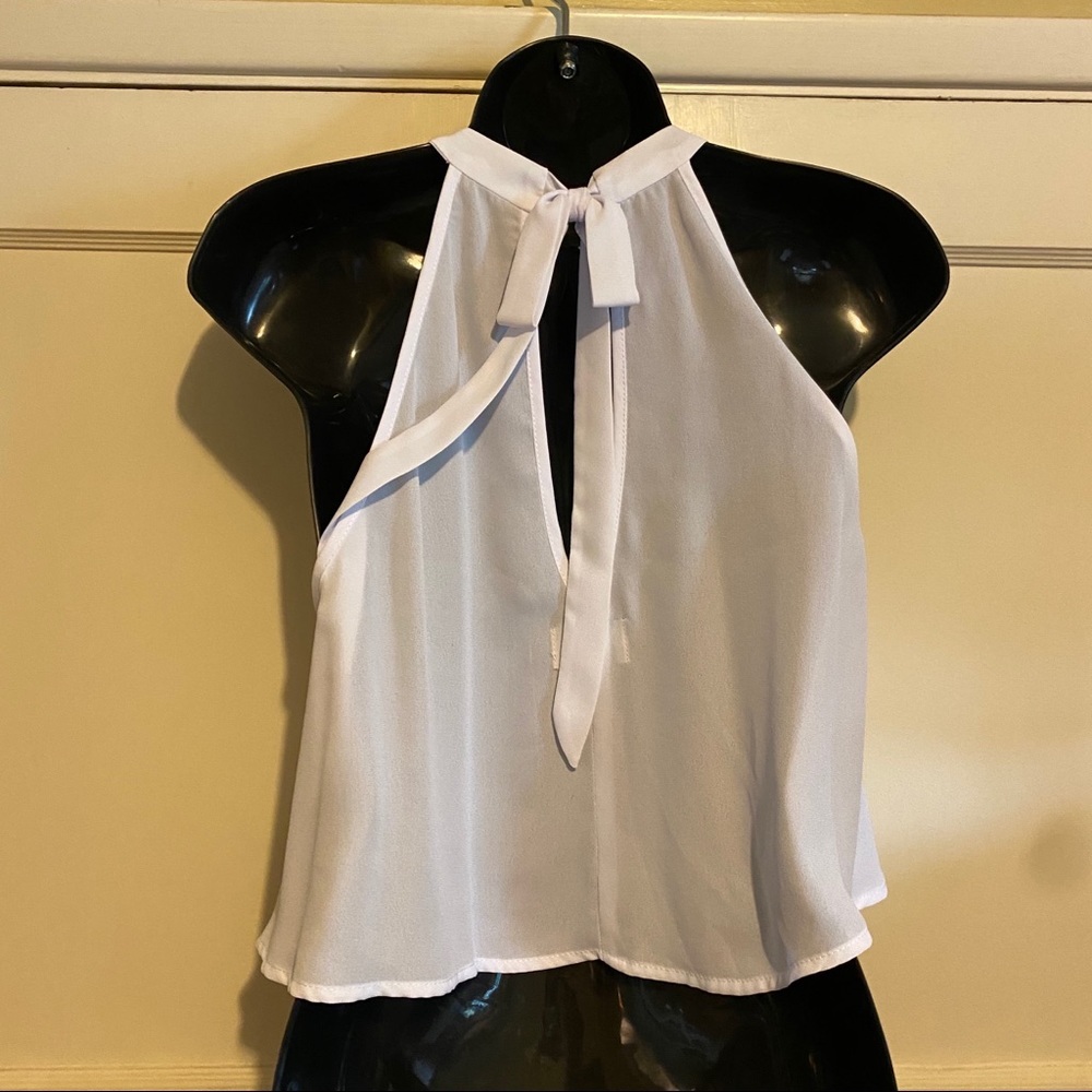 Show Me Your Mumu White Crop Top Small - Picture 6 of 9